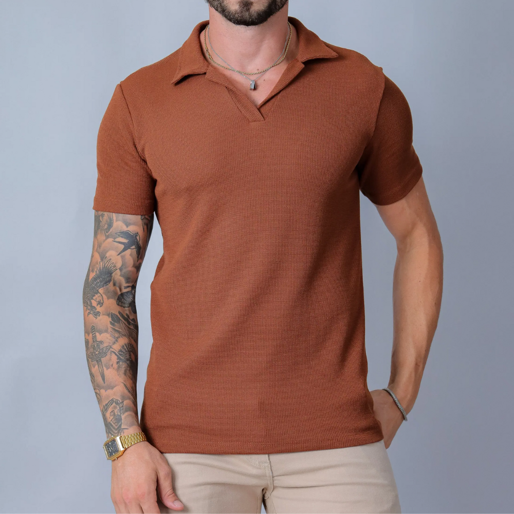 Palais™ V-Knit Poloshirt